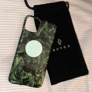 Burga palm case iPhone 11 Pro Max with iridescent pop socket